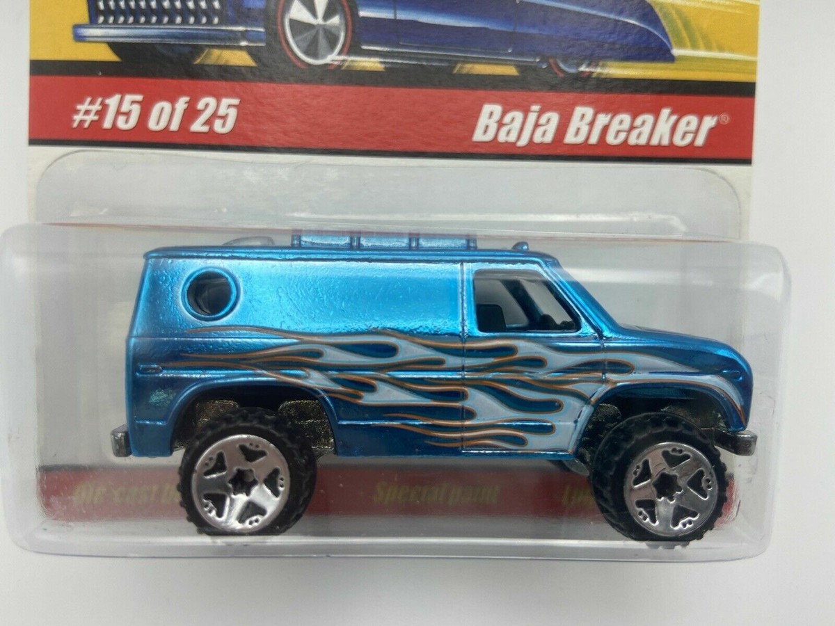 BAJA BREAKER VAN BLUE WITH FLAMES 1/64 HOT WHEELS CLASSICS #15 OF