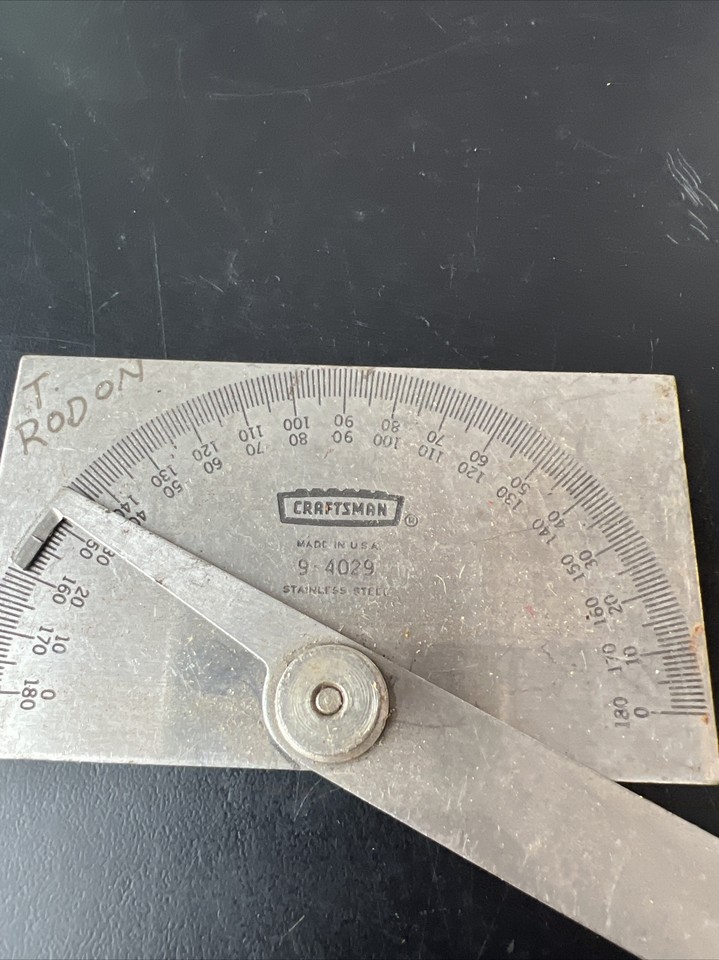 SEARS/CRAFTSMAN 9-4029 STAINLESS STEEL PROTRACTOR | eBay