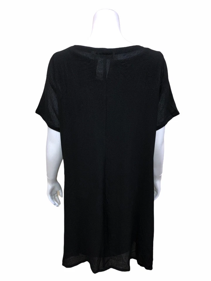 Vestido pequeño de crepé con forro negro talla PL Linea by Louis Dell'Olio para mujer Foto 2 de 2