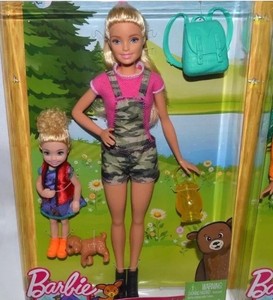 BARBIE CAMPING FUN CAMP PUPPY LANTERN BACKPACK DOG BARBIE & CHELSEA 2