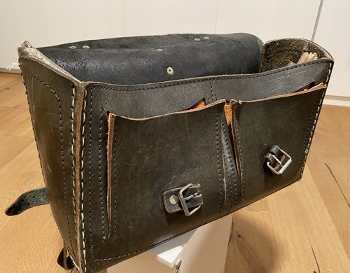 Ranzen aus Kernleder (40x25x15) neuwertig - Bild 2 von 3