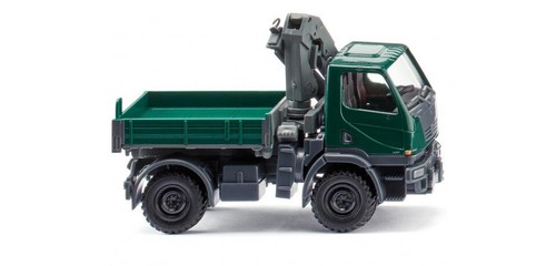 Wiking 036903 Mercedes Benz Unimog U 20 Con Grúa Verde Musgo HO 1:87 NUEVO