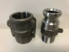 NEW DIXON ANDREWS 1" NPT STAINLESS COUPLING COUPLER SET 100-D-SS