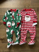 Carters Christmas Fleece Sleepers NWOT 2pk Gender Neutral