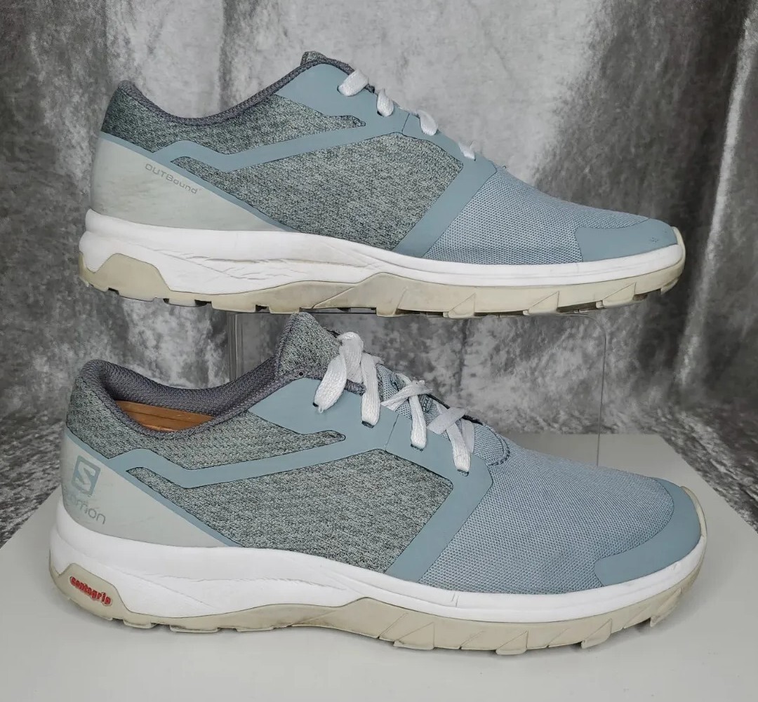 Sneaker da trail running Salomon Outbound da donna grigia blu taglia 8 5