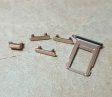 IPHONE 8 GOLD ROSA SET DI RICAMBIO PULSANTI VOLUME-MUTE-ON/OFF-CARRELLO SIM 