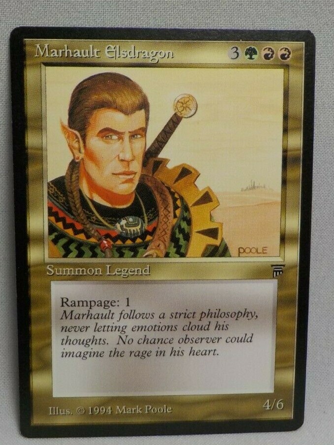 MARHAULT ELSDRAGON MAGIC THE GATHERING LEGENDS MTG 1994 Trading Card #157