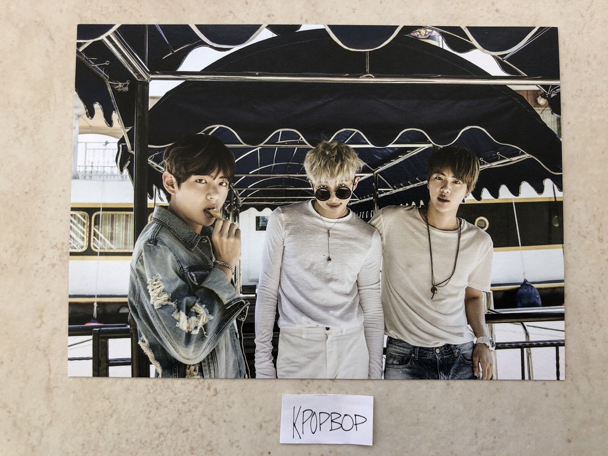 BTS Summer Package 2015 OT7 Japanese Postcard - Mint