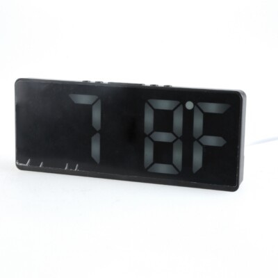 Alarm clock Digital LED Electronic Desktop Watch Time Temperature Snooze Clock