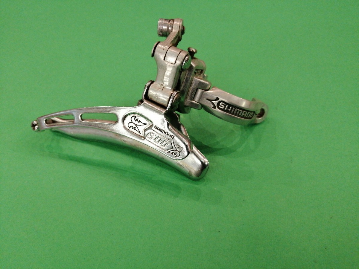 Dérailleur Avant Shimano 600 Arabesque Vintage, Chrome, Vélo Course, Japon