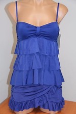 NWT Kenneth Cole Reaction Swimsuit Tankini 2pc Set Sz S M Ruffles OCN Skirt