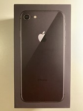 iPhone 8 Box 64G Black BOX ONLY w/ EarPods  Stickers