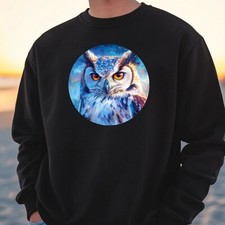 Owl Portrait Sweatshirt Cosy and Perfect for Any Occasion S to 4XL