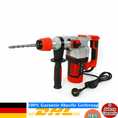 2200W Elektrischer Stemmhammer Mit Koffer Abbruchhammer Bohrhammer 30 Zylinder