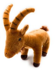 Plüschtier Stofftier Kuscheltier Ziege Alpensteinbock Gämse Steinbock Höhe 23 cm