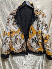 Balla Valentina Italy Quilted Silk Equestrian Horse Print Jacket