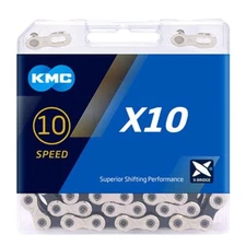 KMC X10-116L, NP/BK 10 Speed Bicycle Chain