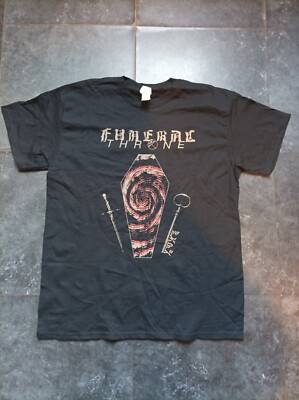 Funeral Throne Vintage Rare T Shirt (size L) NEW Nifelheim Watain UK Black Metal