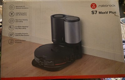 Roborock S7 Maxv plus with mop and auto empty dock Black BRAND NEW 