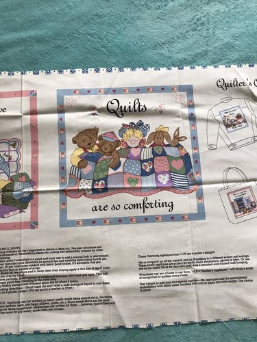 Vintage Quilters Appliqué Panel by VIP. Three Appliques to sew onto clothing etc - Picture 2 of 5
