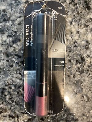 MAX FACTOR VIVID IMPACT HIGHLIGHTING MASCARA #901 BLAZING BLACK