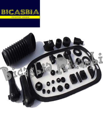 7788 - Set Kautschuken Rahmen Motor Vespa 125 Super Gt GTR Ts 150 Elfin Veloce