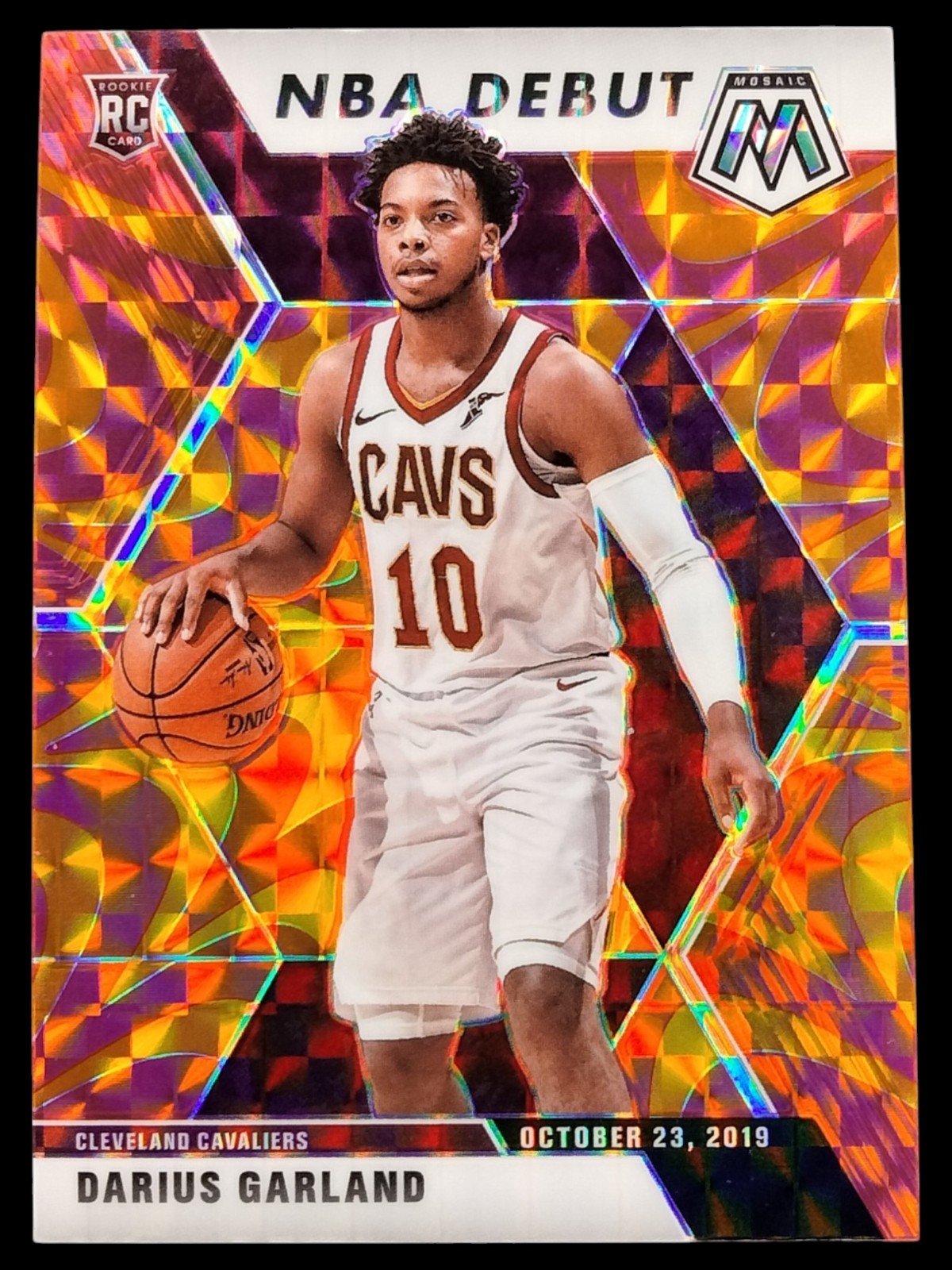 2019-20 Panini Mosaic - NBA Debut Darius Garland #262 Reactive Orange Prizm (RC)