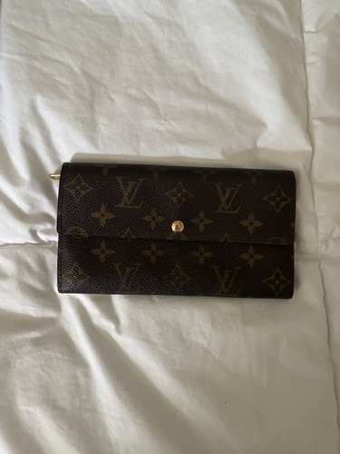 Louis Vuitton Vintage Monogram Canvas Snap Wallet Authentic