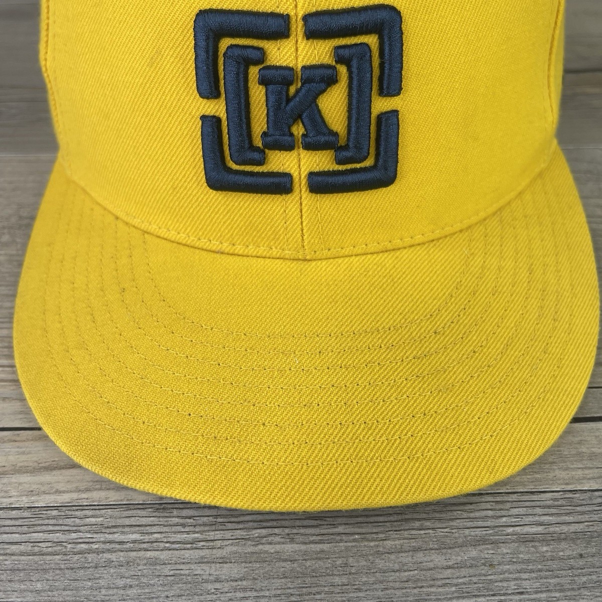 Vintage STARTER Hat Cap Snapback KR3W KREW Skateboarding Yellow