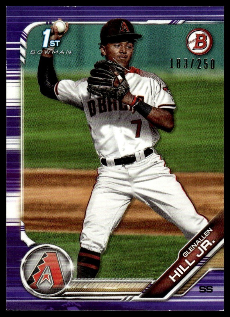 2019 Bowman Draft #BD-167 Glenallen Hill Jr. Purple #/250