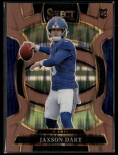 2025 Panini Select Jaxson Dart Concourse Copper Prizm Shock RC /899 #93 Giants