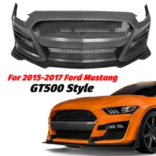 New For 2015-2017 Ford Mustang GT500 Style Front Bumper Kit