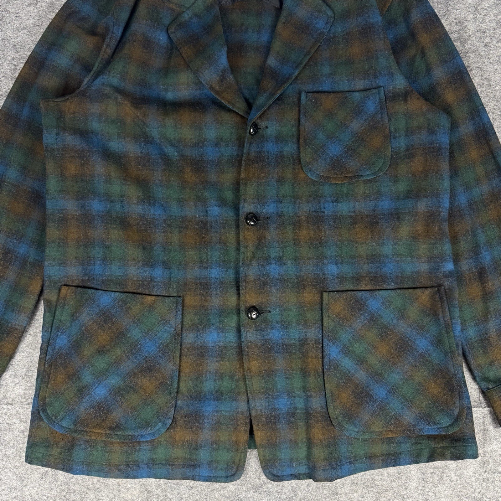 Vintage Pendleton Wool Blazer Chore Jacket Barn U… - image 3