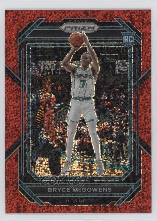 2022-23 Panini Prizm Red Sparkle Prizm Bryce McGowens #222 0us8