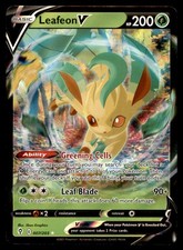 Leafeon V 007/203 Holo Ultra Rare Evolving Skies Pokemon Moderately Played