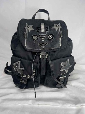 Prada Robot Double Front Pocket Backpack Tessuto Medium SPB-JB 350521