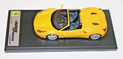 1/43 Looksmart Ferrari 488 Spider Yellow 2008 Rare in case, no box - Image 1 of 4