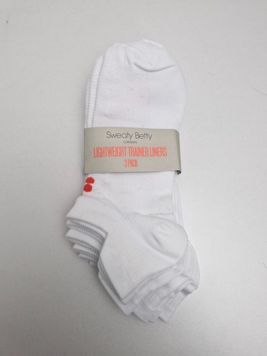 Sweaty Betty Trainer Socks 9 Pairs Size UK 6-8 White Black EU 39- 42 No Show New - 第 3/10 張圖片