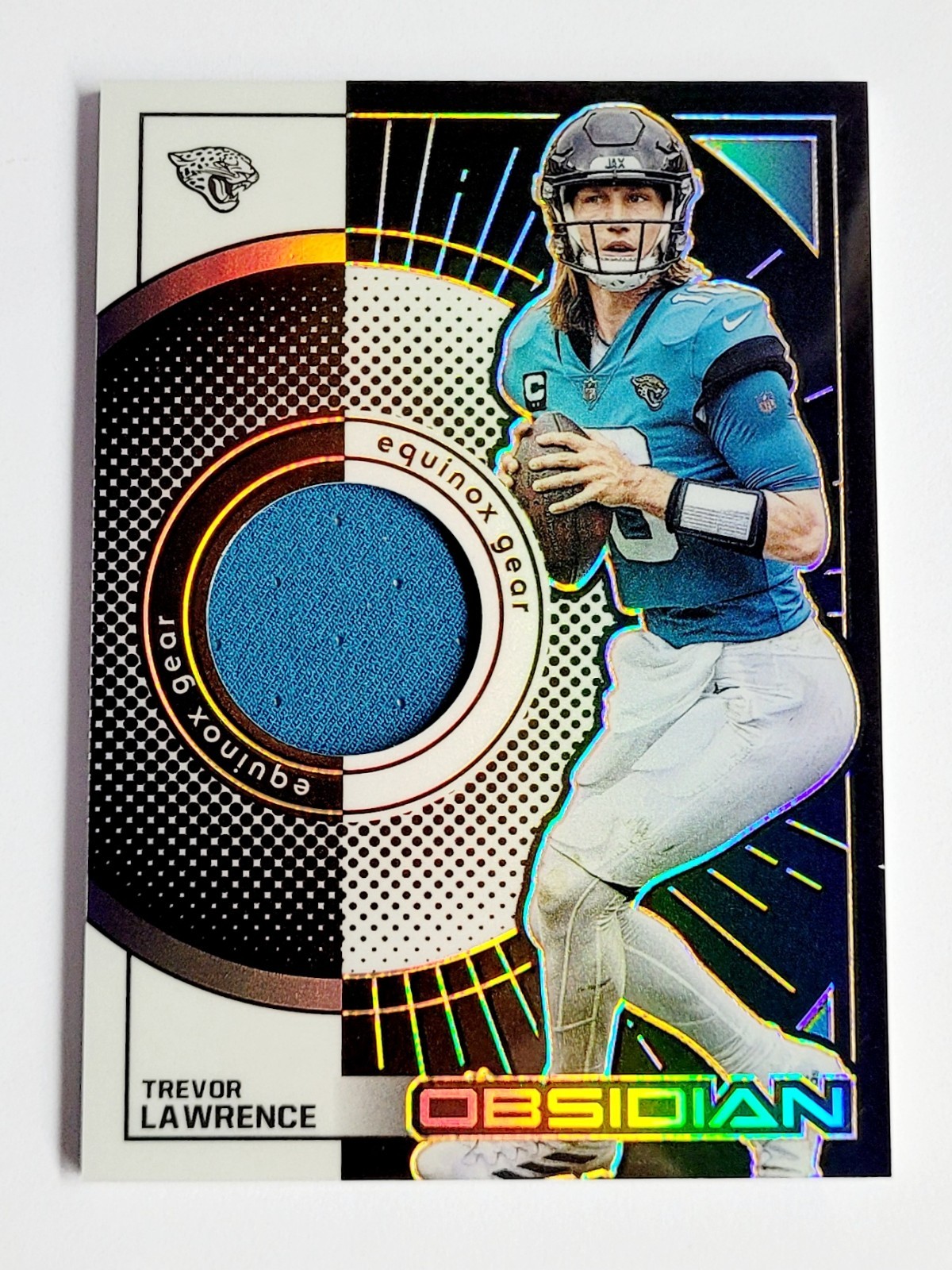 2022 Panini Obsidian Trevor Lawrence Equinox Gear Electric Etch Orange /75 SP