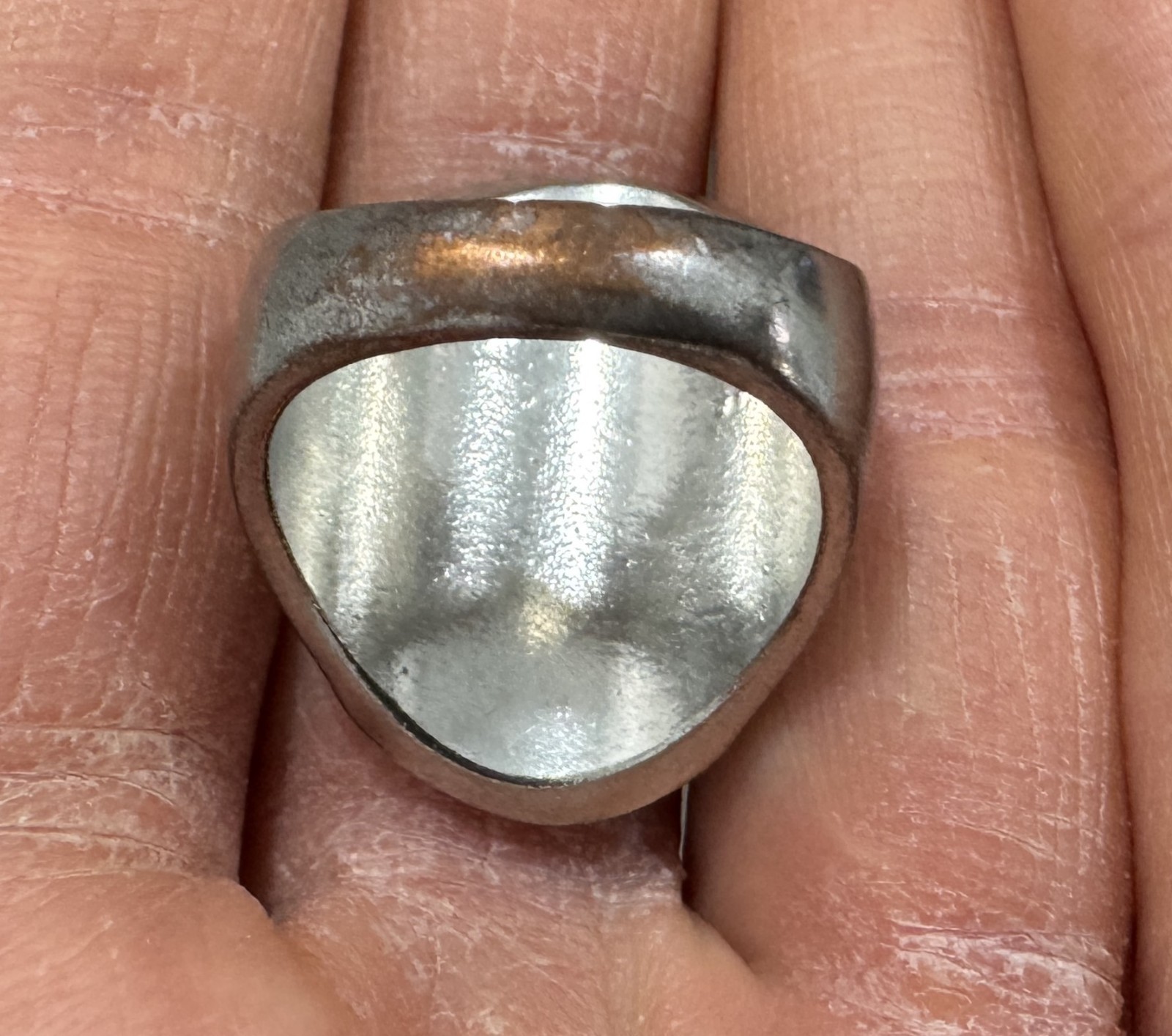 Artisan Ring Large Purple Stone Statement Ring Si… - image 5