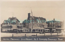 Seabright NJ - HOTEL PANNACI - RPPC Postcard Monmouth County Sea Bright