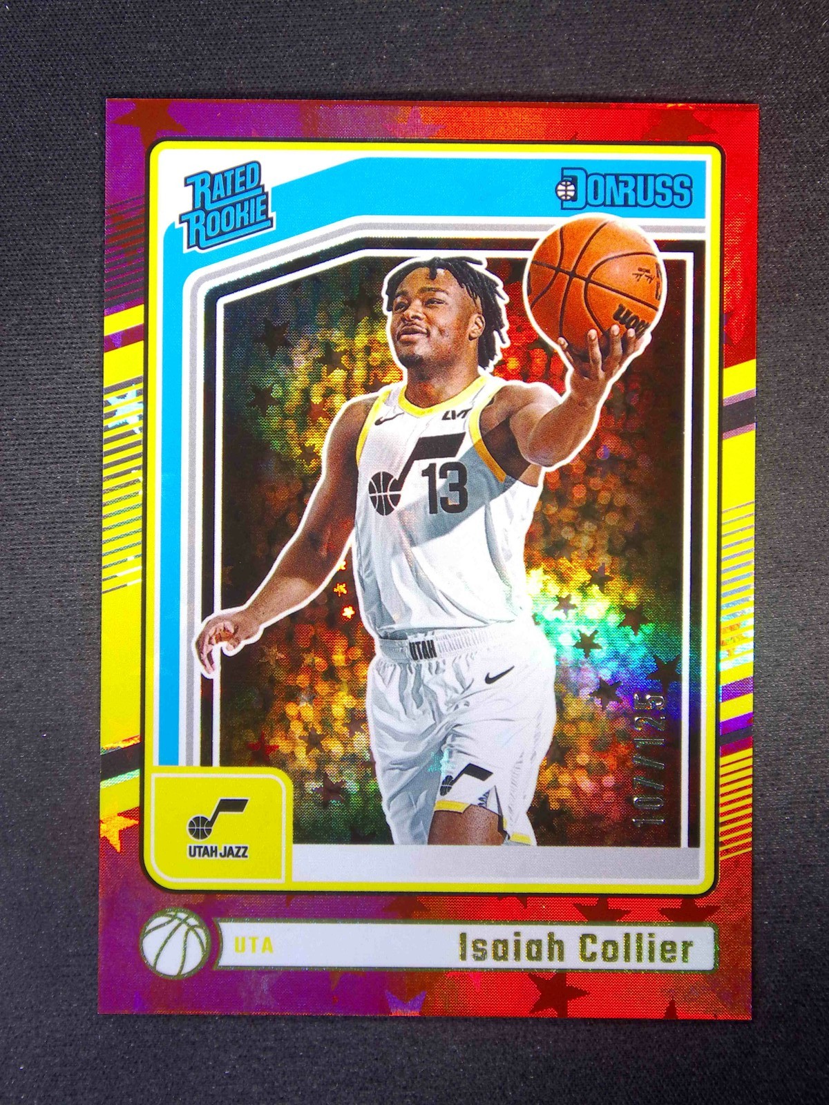 2024-25 Panini Donruss Isaiah Collier #237 RC Rated Rookie Red Stars /125