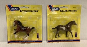 Breyer Stablemates Horse Clydesdale and Paint Lot of 2 Original Packaging