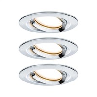 Paulmann LED Einbauleuchte Nova Plus Coin Basisset Schwenkbar IP65 Rund 93Mm 30°