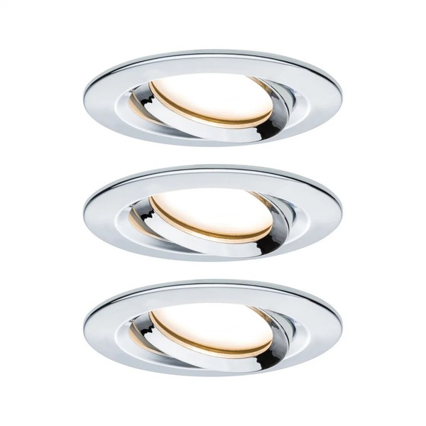 Paulmann LED Einbauleuchte Nova Plus Coin Basisset Schwenkbar IP65 Rund 93Mm 30°-image