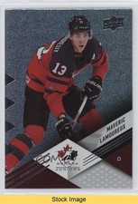 2024 Team Canada Juniors Patterned Foilboard Maveric Lamoureux #43 READ 1on9