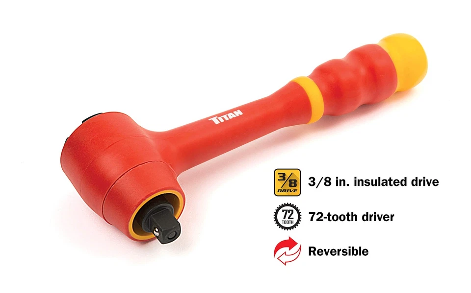 Juego de enchufes aislados VDE Titan 68100 19 piezas 3/8 pulgadas Foto 3 de 4