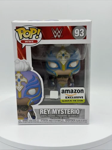 Funko Pop! WWE Rey Mysterio (Glows in the Dark) Amazon (Exclusive) W Protector