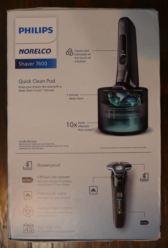 Philips Norelco Shaver 7600, Rechargeable Wet & Dry Electric Shaver ...