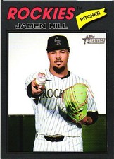 2026 Topps Heritage #26 Jaden Hill Dark Gray